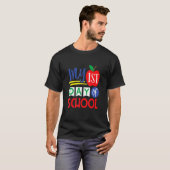 Mijn eerste dag van de Mannen op school T-shirt (Voorkant volledig)
