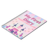 Mijn eerste dagboek voor zowel kinderen als volwas notitieboek (Linkerzijde)