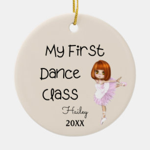 Mijn eerste dansklasse keramisch ornament