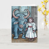 Mijn eerste dichter #1 - Blank in surrealistische  Kaart (Gele Bloem)