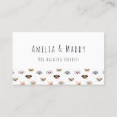 Mijn eerste Dog Walking business - Jonge Onderneme Visitekaartje (Achterkant)