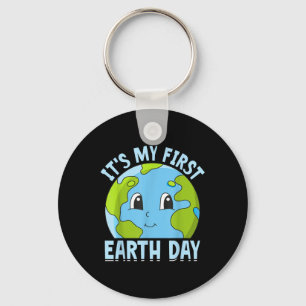 Mijn eerste Earth Day Mooie milieubescherming Sleutelhanger
