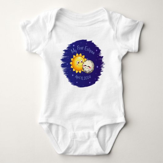 Mijn eerste Eclipse baby's lichaam Romper (Voorkant)