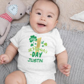 Mijn eerste eerste St. Patrick's Day Shamrock Gree Romper