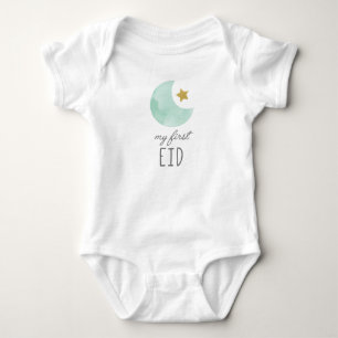 Mijn Eerste Eid baby kleding Romper