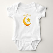 Mijn eerste Eid Ramadan Moon Islam Baby Bodysuit (Voorkant)