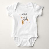 Mijn eerste Eid Ramadan Moon Islam Baby Bodysuit (Voorkant)