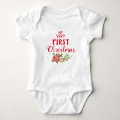 Mijn eerste familie bijpassende kerst outfit Baby Romper (Voorkant)