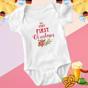 Mijn eerste familie bijpassende kerst outfit Baby Romper