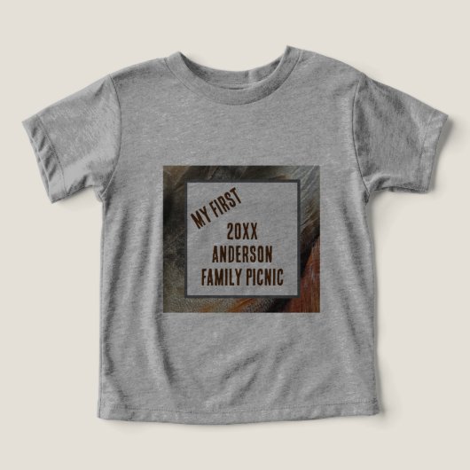 Mijn eerste familie picknick Natuur Feather reünie (Design voorkant)