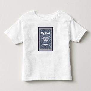 Mijn eerste familie reünie Blue Mosaic Keepomwille Kinder Shirts