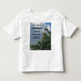 Mijn eerste familiereünie Palm Trees Beach Kinder Shirts