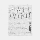 "Mijn eerste feestdag" Milestone Baby Blanket Fleece Deken (Voorkant)