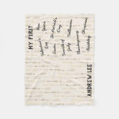 "Mijn eerste feestdag" Milestone Baby Blanket Fleece Deken (Voorkant)