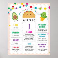 Mijn eerste Fiesta Birthday Girl 1 jaar oud gebaar