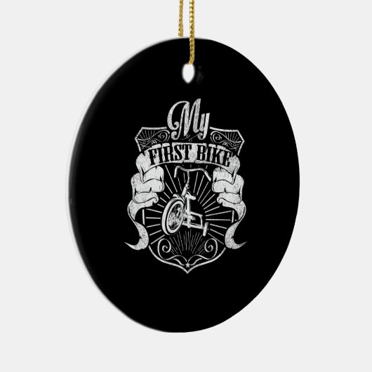 mijn eerste fiets keramisch ornament (Rechts)