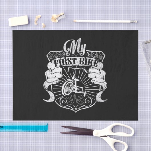 mijn eerste fiets tissuepapier (Craft)