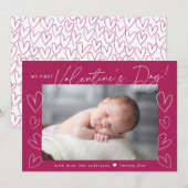 Mijn eerste foto van het Manuscript van de Valenti Feestdagenkaart (Voorkant / Achterkant)