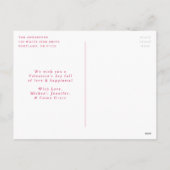 Mijn eerste Foto van het Manuscript van Magenta va Feestdagenkaart (Achterkant)