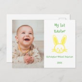 Mijn eerste foto van Pasen Baby Briefkaart (Voorkant / Achterkant)