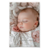 Mijn eerste foto's van Christmas Baby Foto Afdruk (Voorkant)