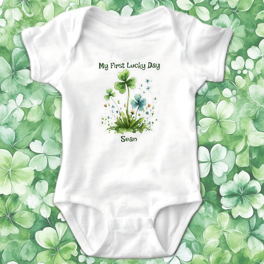 Mijn eerste gelukkige dag Shamrock St. Patrick's D Romper