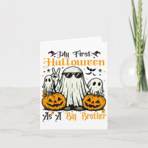 Mijn eerste Halloween als Big Brother Ghost Pumpki Kaart
