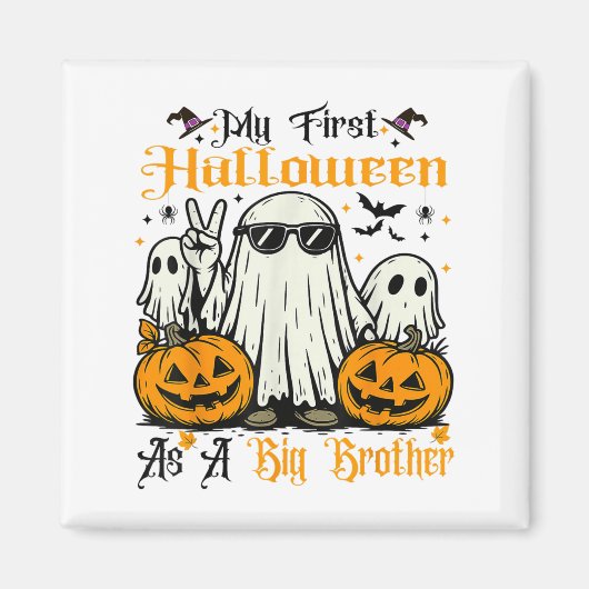 Mijn eerste Halloween als Big Brother Ghost Pumpki Magneet (Voorkant)
