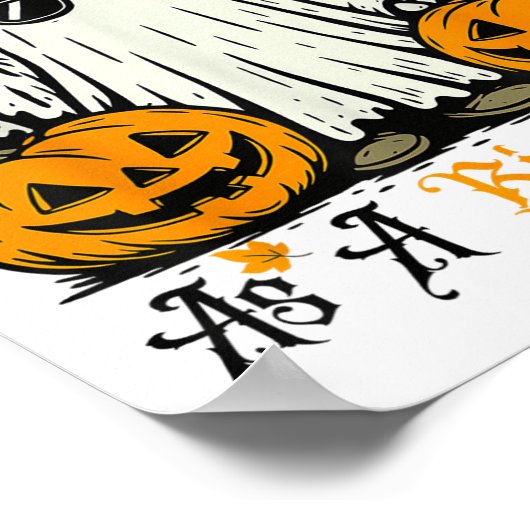 Mijn eerste Halloween als Big Brother Ghost Pumpki Poster (Hoek)