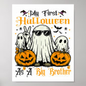 Mijn eerste Halloween als Big Brother Ghost Pumpki Poster (Voorkant)
