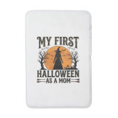 Mijn eerste Halloween als moeder Vintage Halloween Badmat (Voorkant Verticaal)