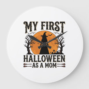 Mijn eerste Halloween als moeder Vintage Halloween Grote Klok