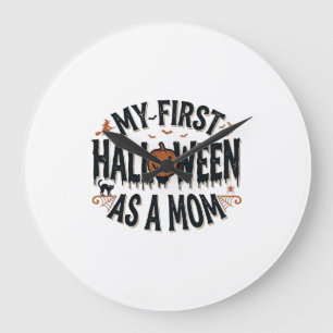 Mijn eerste Halloween als moeder Vintage Halloween Grote Klok
