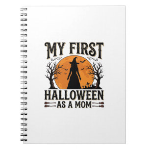 Mijn eerste Halloween als moeder Vintage Halloween Notitieboek