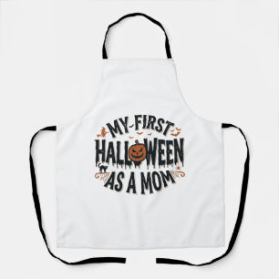 Mijn eerste Halloween als moeder Vintage Halloween Schort
