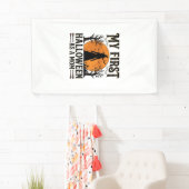 Mijn eerste Halloween als moeder Vintage Halloween Spandoek (Insitu)