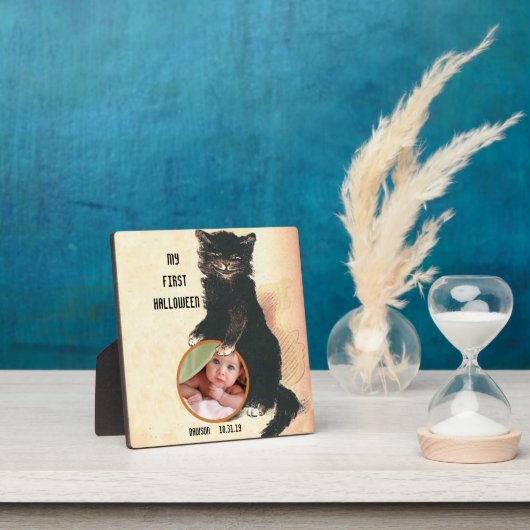 Mijn eerste HALLOWEEN Baby Foto Black Cat Fotoplaat (Insitu)