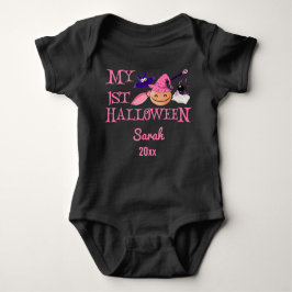 mijn eerste halloween baby girl met aangepaste naa romper