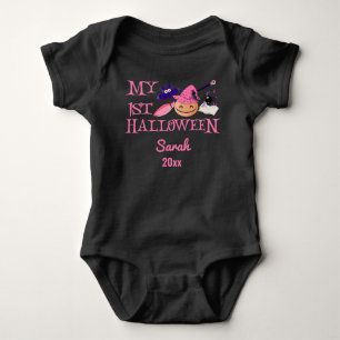 mijn eerste halloween baby girl met aangepaste naa romper