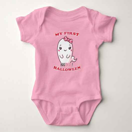 Mijn eerste Halloween, Bootiful Schattige Baby Mei Romper (Voorkant)