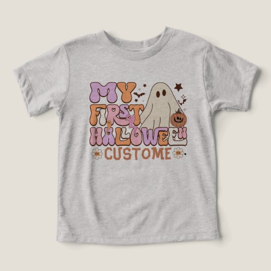 Mijn eerste Halloween Custome Pumpkin Ghost Groovy (Design voorkant)