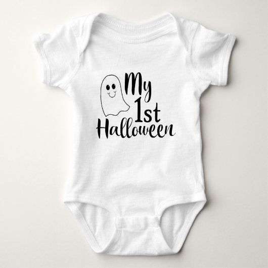 Mijn eerste Halloween Cute Baby Ghost Romper (Voorkant)