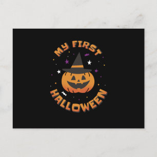 Mijn eerste Halloween Cute Pumpkin Briefkaart