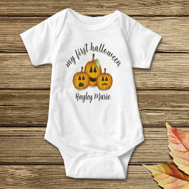 Mijn eerste Halloween Cute Pumpkin Jack O'lantern Romper