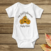 Mijn eerste Halloween Cute Pumpkin Jack O'lantern Romper