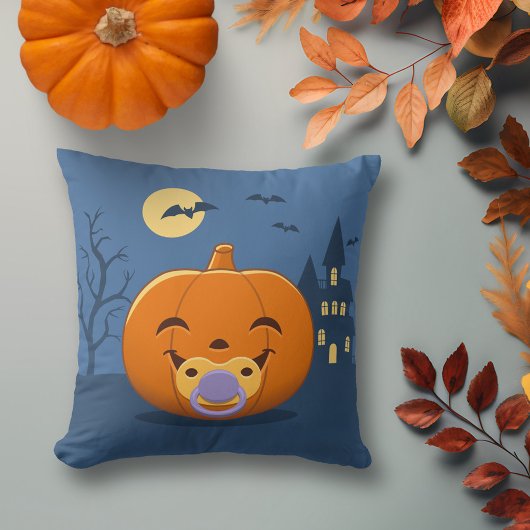 Mijn Eerste Halloween Fopspeen Pompoen Kussen