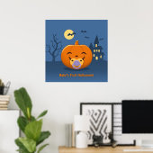 Mijn Eerste Halloween Fopspeen Pompoen Poster (Thuiskantoor)