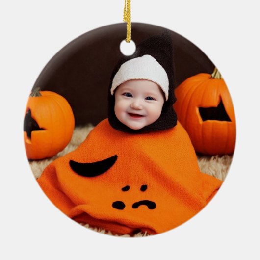 Mijn eerste Halloween -  Foto Ornament (Achterkant)