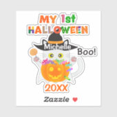 Mijn eerste Halloween Ghost Cat Sticker (Vel)