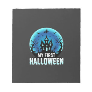 Mijn Eerste Halloween Griezelig Spokenhuis Ontwerp Notitieblok